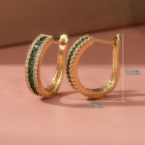 Elegant Women's U-Shaped Earrings, Stylish Jewelry for Banquet Party, Gift in Kuwait