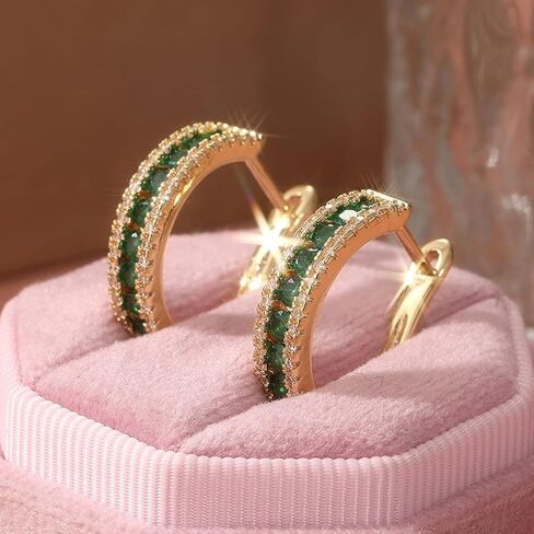 Elegant Women's U-Shaped Earrings, Stylish Jewelry for Banquet Party, Gift in Kuwait