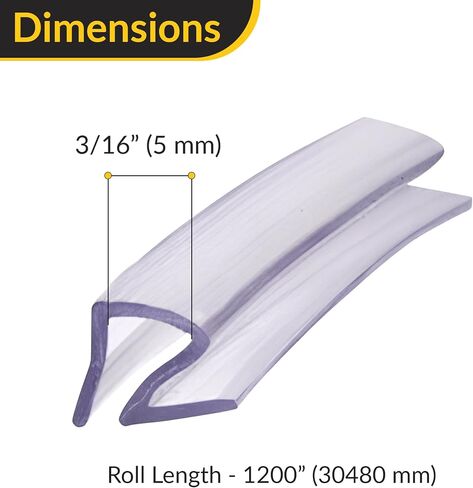 Brixwell QG4Y-001 Jalousie and Louver Slat Vinyl, Clear - 100 ft Roll in Saudi Arabia