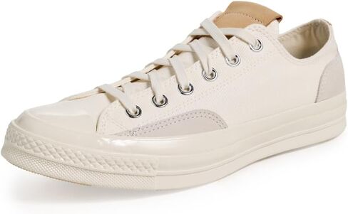 Converse Unisex Chuck 70 Canvas & Suede Sneakers, Egret/Hay Day, 8.5 US Women/6.5 US Men in Saudi Arabia