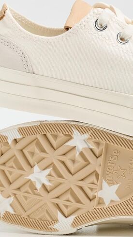 Converse Unisex Chuck 70 Canvas & Suede Sneakers, Egret/Hay Day, 8.5 US Women/6.5 US Men in Saudi Arabia