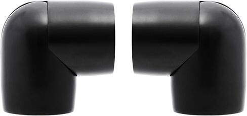 BlastHome® Luxury Corner Connector – Premium Quality, Heavy Metal – Fits Only Signature Collection Curtain Rods (Not Included) – 1 1/4" Large Diameter, Set of 2 - Brushed Gold in Saudi Arabia
