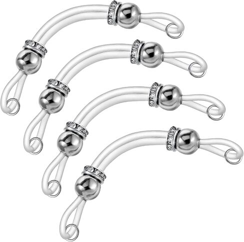 2Pairs Nipple Rings Non Piercing, Adjustable Silicone Fake Nipple Rings with Stainless Steel Beads, Faux Nipples Piercing for Women Men Adult Unisex in Saudi Arabia