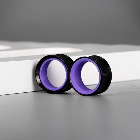 DOEARKO 2Pcs Ear Gauges Hollow 316L Stainless Steel Double Flared Ear Plugs Tunnels Stretcher Body Piercing Earring Jewelry for Women Men 2G(6mm)-1"(25mm) in Saudi Arabia