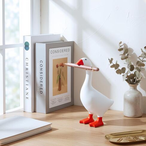 Novabright Desk Goose 7 Inch Mini Porch Goose Statue Funny Magnetic Key Holder Desktop Figurine for Office Display Bookshelf Housewarming Gifts for New Home Room Decor Aesthetic in Saudi Arabia