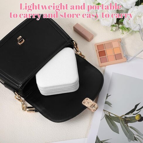 Lemecima 12 Pcs White Jewelry Box, Jewelry Boxes Bulk Organizer Set with Zipper Closure, Portable Mini Travel Storage Case for Rings Earrings Necklaces Accessories (3.94 x 3.94 x 1.97 Inches) in Kuwait