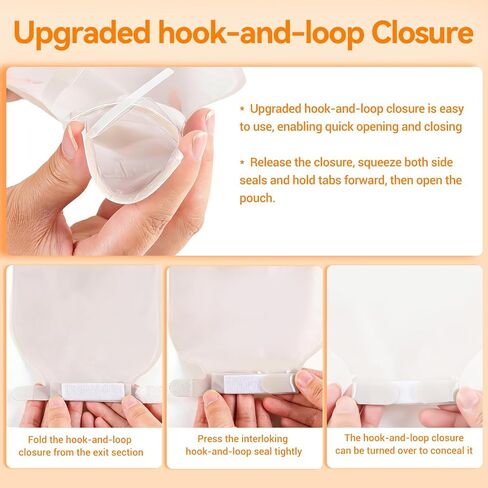 15 PCS Colostomy Bags, Two-Piece Ostomy Bags 15mm-57mm Cut-to-Fit Stoma Ostomy Supply, Ultra-Soft Cloth Backing with 1.3X Leakproof Hydrocolloid Barrier (10 Pouches + 5 Flanges) in Saudi Arabia