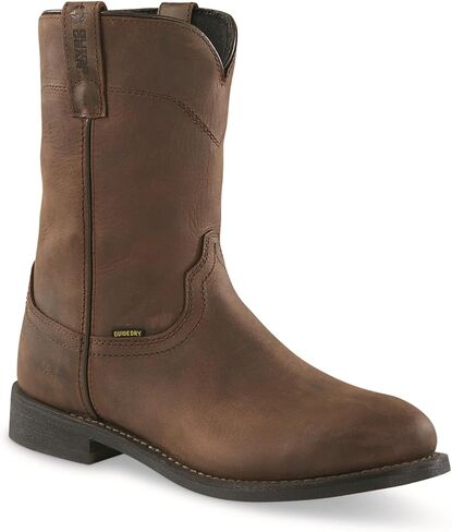 Guide Gear Men's 10" Western Wellington 2.0 Waterproof Boots; Cowboy Rodeo Work Boots Leather Waterproof Footwear in Saudi Arabia
