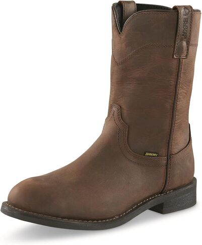 Guide Gear Men's 10" Western Wellington 2.0 Waterproof Boots; Cowboy Rodeo Work Boots Leather Waterproof Footwear in Saudi Arabia