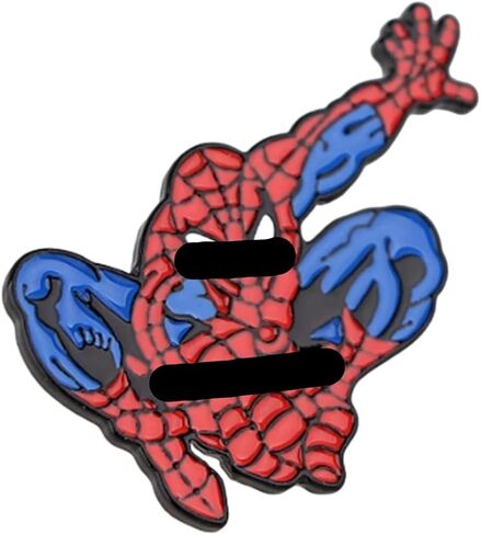 Superheros Spider in Action 1.5 Inches Wide Metal Enamel Pin in Saudi Arabia
