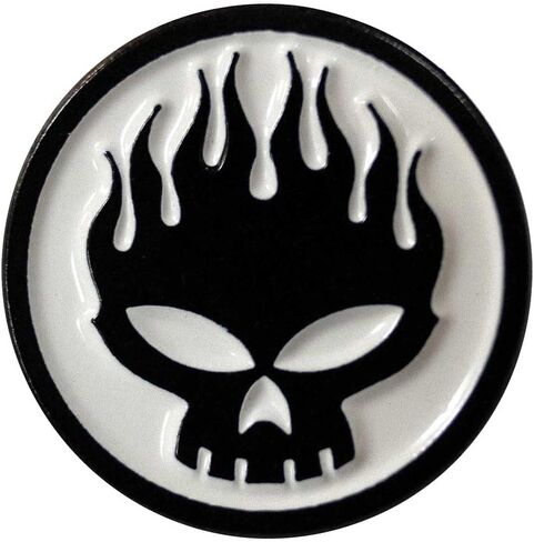 The Offspring Skull Band Logo Pin Badge Size One Size in Kuwait