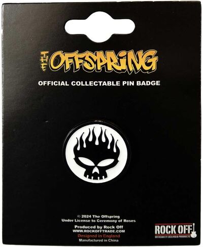 The Offspring Skull Band Logo Pin Badge Size One Size in Kuwait
