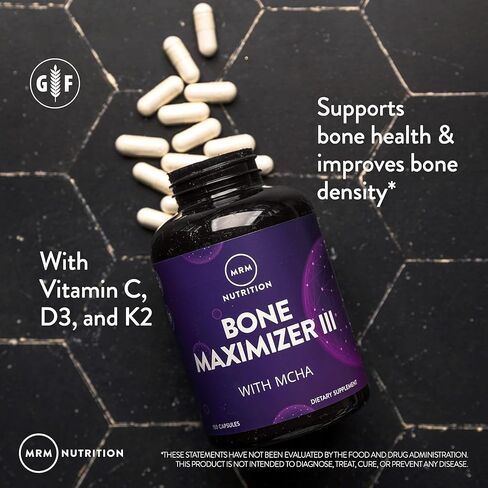 MRM Nutrition Bone Maximizer® III | مع MCHA + فيتامين د3 + فيتامين ك2 | صحة العظام | فاعلية عالية | الفيتامينات والمعادن الرئيسية للعظام | 50 حصة in Kuwait