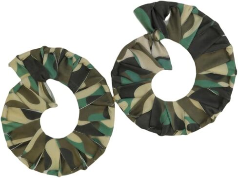 Boho Camouflage Big Hoop Earrings For Women Lightweight Large Hoop Earrings For Women in Saudi Arabia