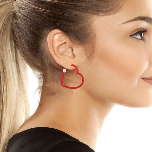 Betsey Johnson Jewelry Women's Love Spell Heart Hoop Earrings in Kuwait