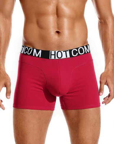 Men's Boxer Briefs,Boxer Briefs Mens Underwear Cotton Blend,Comfort Flex Waistband with Logo, Low Friction Support in Kuwait
