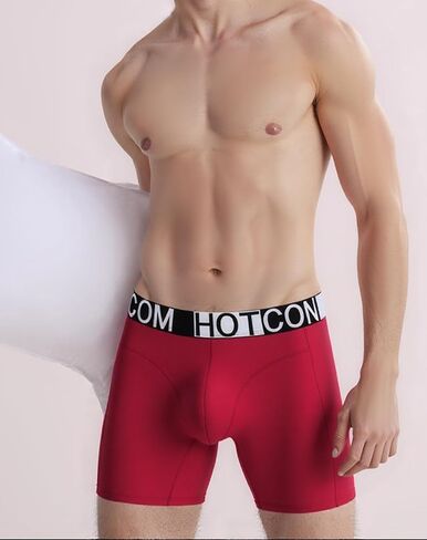 Men's Boxer Briefs,Boxer Briefs Mens Underwear Cotton Blend,Comfort Flex Waistband with Logo, Low Friction Support in Kuwait