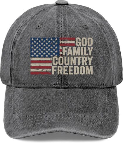 god Family Country Freedom hat Vintage hat Funny Hats Gifts for Dad Hiking Hats in Saudi Arabia