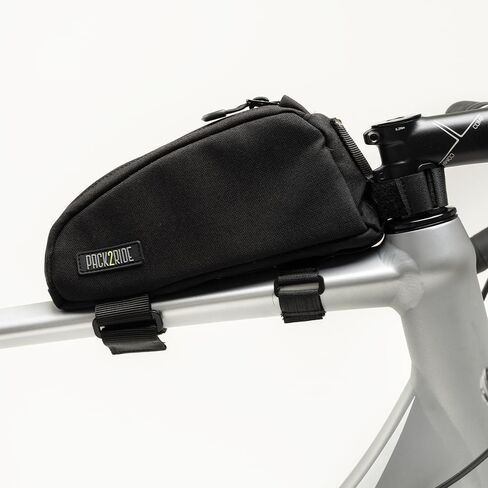 Toprock Frame Bag - Water Resistant, Durable Cordura Fabric & Bicycle Daily Essentials Holder - Top Tube, Frame Storage, Bikepacking for Road, Gravel Cycling - Coyote (1 L) in Kuwait