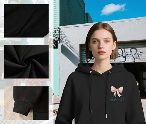God Is Within Her She Will Not Fall Hoodie Christian Bible Shirt Coquette Christian Jesus Sweatshirts Women in Kuwait