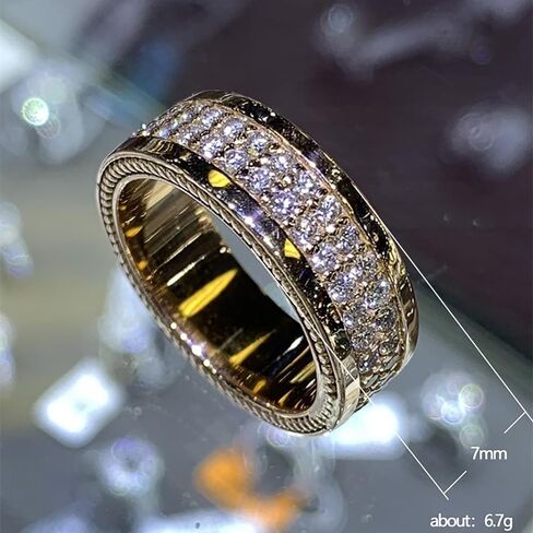 Fashion Versatile Cubic Zirconia Rings for Women Gold Color Engagement Jewelry in Kuwait