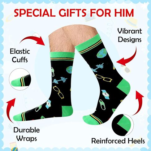 2 pair World Best Dad Crew Socks Funny Socks for Dad Uncle Grandpa Son Grandson Husband Father's Day Gifts 2026 for Men in Saudi Arabia
