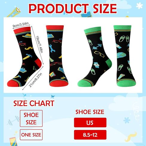 2 pair World Best Dad Crew Socks Funny Socks for Dad Uncle Grandpa Son Grandson Husband Father's Day Gifts 2026 for Men in Saudi Arabia