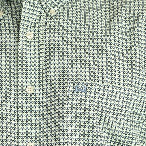 Cinch Men's Green Print ArenaFlex Short Sleeve Shirt in Kuwait