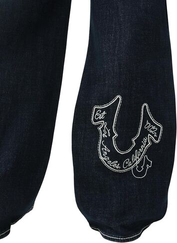True Religion Women’s TR Embroidery Bobbi Baggy Big T – Mid Rise, Relaxed Fit in Kuwait