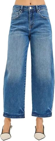 Risen Slouchy Cropped Barrel Jeans- Ivory Gem in Saudi Arabia