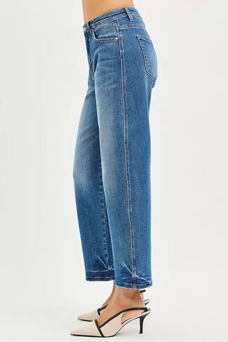 Risen Slouchy Cropped Barrel Jeans- Ivory Gem in Saudi Arabia