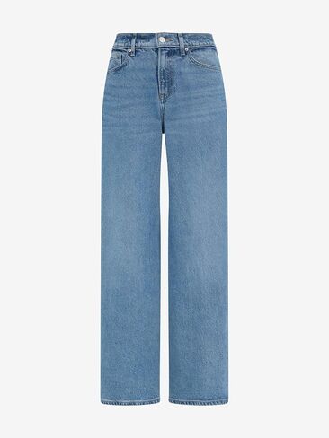 EXPRESS Women's High Waisted Relaxed Wide Leg Stretch Jeans - Light Wash in Saudi Arabia