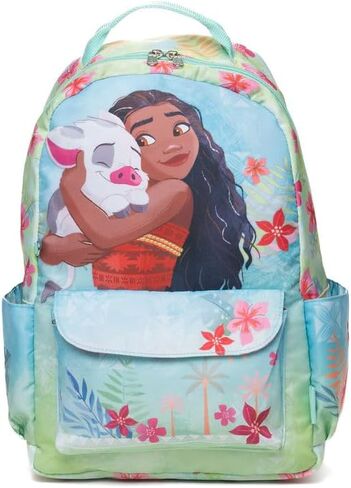Wondapop Moana Backpack 15.5 Inch Junior Deluxe Nylon, Wayfinder’s Best Friend, Kids School Bag with Laptop Sleeve & Pockets in Kuwait