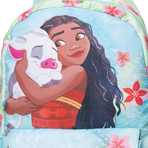 Wondapop Moana Backpack 15.5 Inch Junior Deluxe Nylon, Wayfinder’s Best Friend, Kids School Bag with Laptop Sleeve & Pockets in Kuwait