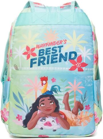 Wondapop Moana Backpack 15.5 Inch Junior Deluxe Nylon, Wayfinder’s Best Friend, Kids School Bag with Laptop Sleeve & Pockets in Kuwait