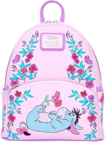 Loungefly Disney Winnie the Pooh Eeyore Floral Mini Backpack - BoxLunch Exclusive PURPLE NONE in Kuwait