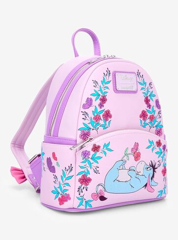 Loungefly Disney Winnie the Pooh Eeyore Floral Mini Backpack - BoxLunch Exclusive PURPLE NONE in Kuwait