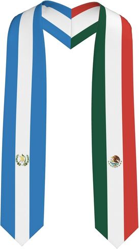 National Flag Graduation Stole, V-Shape Graduation Sash for Study Abroad International in Kuwait