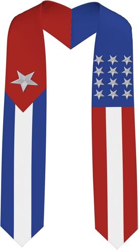 National Flag Graduation Stole, V-Shape Graduation Sash for Study Abroad International in Kuwait