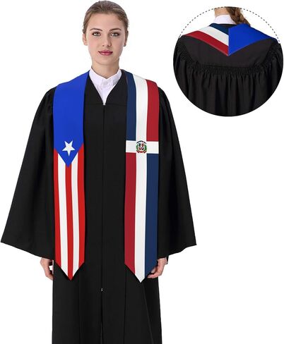 National Flag Graduation Stole, V-Shape Graduation Sash for Study Abroad International in Kuwait