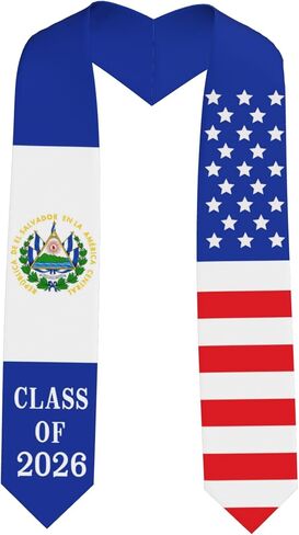 National Flag Graduation Stole, V-Shape Graduation Sash for Study Abroad International in Kuwait