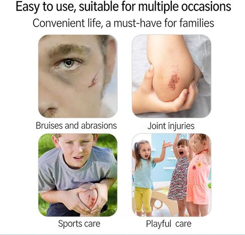60 Pcs Large Bandages 3 X 2 Inch Wound Care Flexible Adhesive Bandages Latex Free Fabric for and Protect Wounds Large Size for First Aid Wound Care Assorted in Saudi Arabia