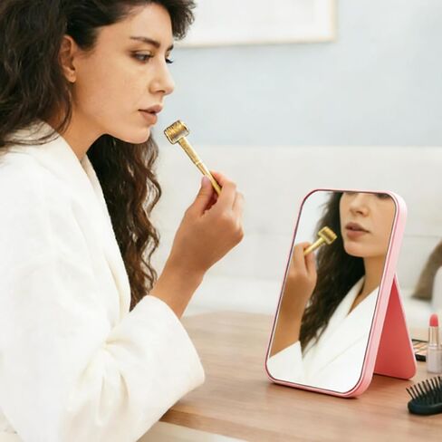 10 Pcs Spa Party Mirrors Sleepover Party Supplies for Girls Slumber Parties Supplies Pink Makeup Mirror Bulk for Sleepover Slumber Birthday Favors Gift (Pink) in Saudi Arabia