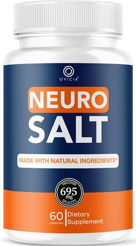 Neuro Salt Capsules - Official NeuroSalt Pills Advanced Premium Formula Support Maximum Strength, All Natural Ingredients Vitamins for Overall Health & Wellness, 60 Capsules for 1 Month in Saudi Arabia