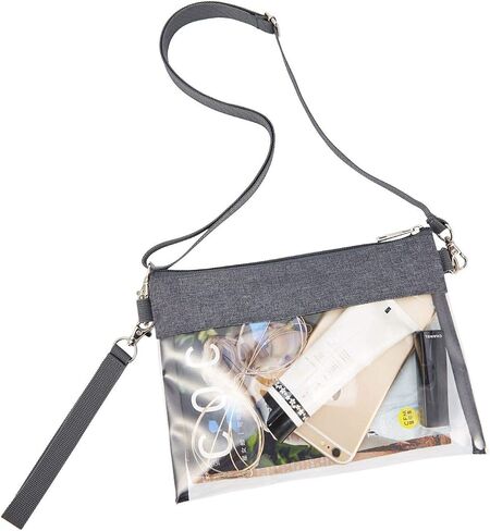 USPECLARE Clear Crossbody Bag Stadium Approved Clear Shoulder Bag for Work Concert Sports in Saudi Arabia