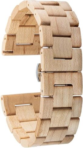 for Quick Release Wood Watch Band 20mm 22mm, Eco-Friendly Natural Hardwood Replacement Wrist Strap for Men & Women in Saudi Arabia