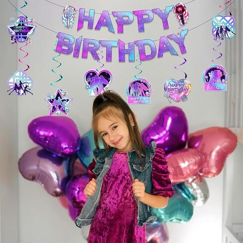 AICase For KPop Happy Birthday Party Banner Decorations,K pop Merch Toys Gifts for Birthday Cake Topper Party Banners,Cartoon Themed Birthday Supplies Party favors Decorations for Girls in Saudi Arabia