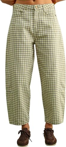 Miou Muse - High Rise Curved Leg Barrel Jeans - (26" Inseam) -P3820 - Includes Official Tag in Saudi Arabia
