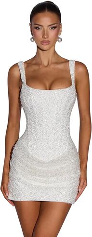 Spaghetti Straps Short Homecoming Dresses for Teens Sequin Corset Prom Cocktail Party Gown in Kuwait