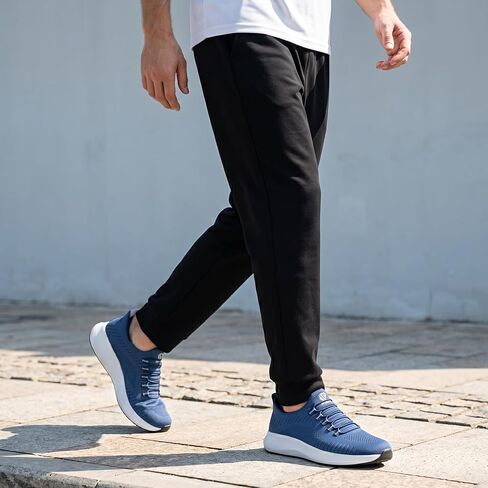 Men's Breathable Mesh Walking Shoes - Lightweight Memory Foam Sneakers with Easy-On Design & Cushioned Sole for Daily Wear, Travel & Work in Saudi Arabia